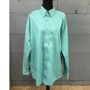 George Strait Wrangler Long Sleeve Button Down Size XLT